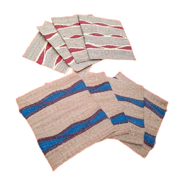 HANDLOOMED ICARA PALM PLACEMATS ( SET OF 4)